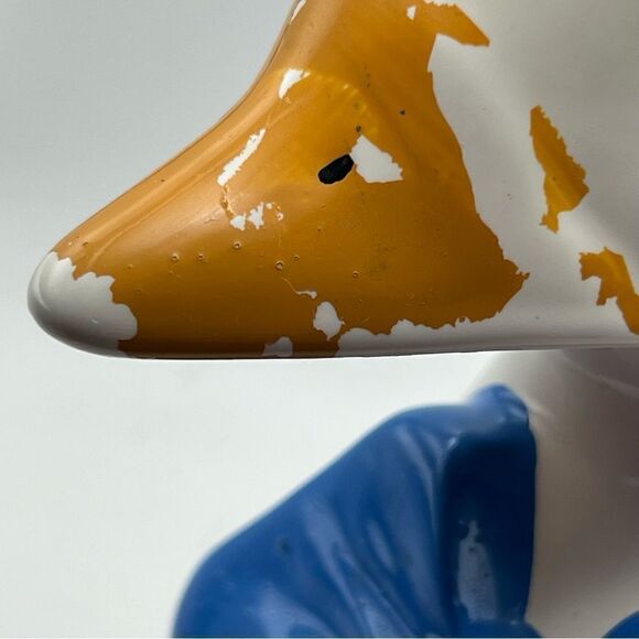 - Vintage hand painted goose cookie jar with flaws - Picture 4 of 10
